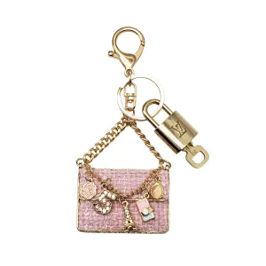 100%  Louis Vuitton Lock and Key with Unbranded Keychain, Keycharm, Bagcharm