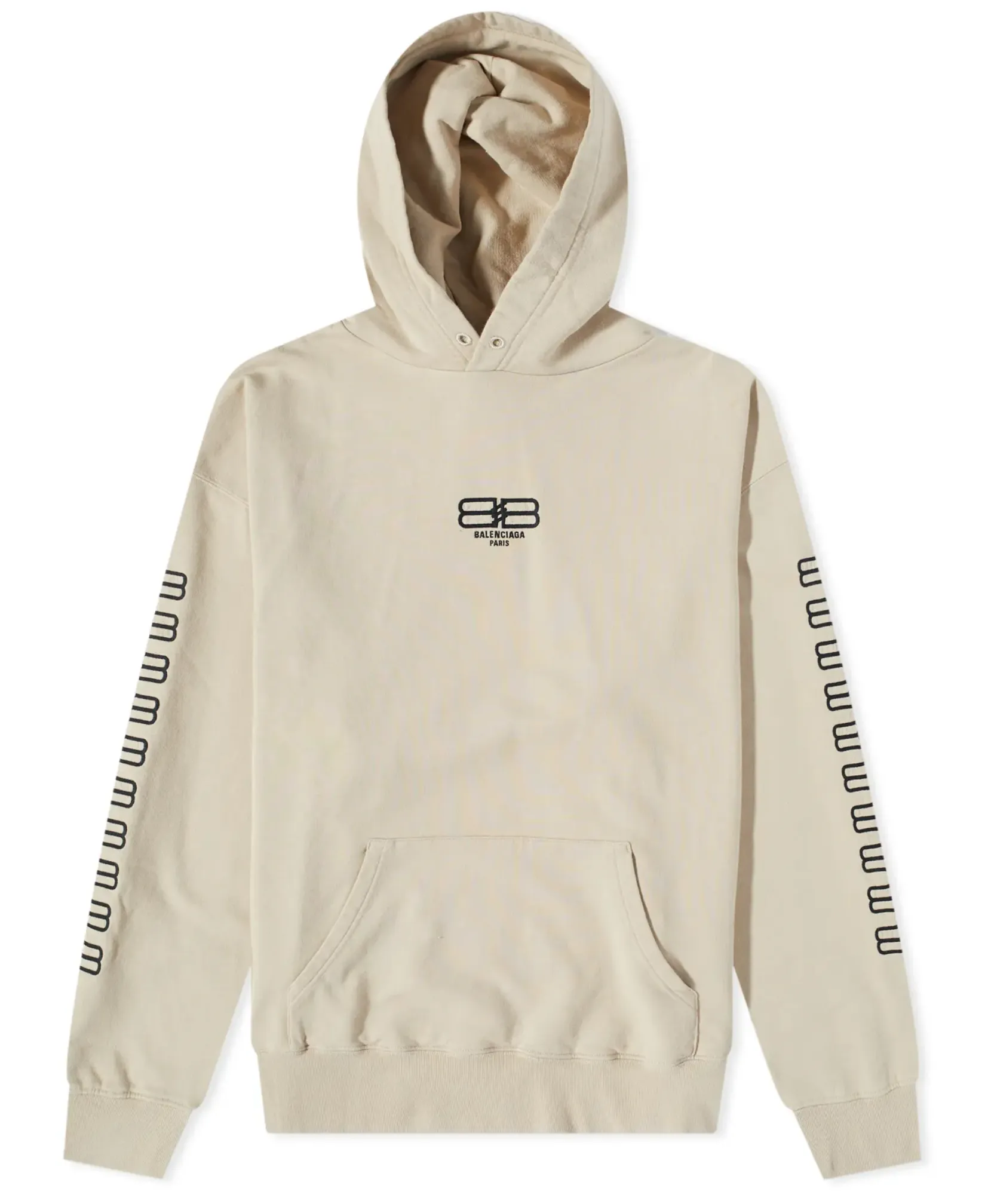 Balenciaga 'BB Corp' Beige Hoodie