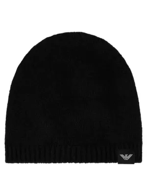 Berretto in puro cashmere a coste
