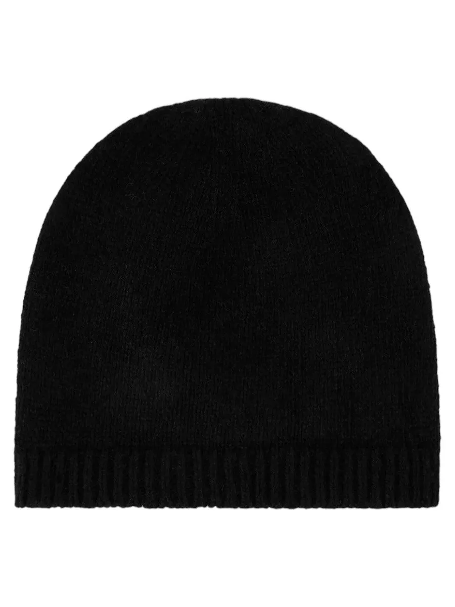 Berretto in puro cashmere a coste