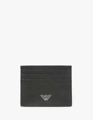 Black & Blue Leather Card Holder