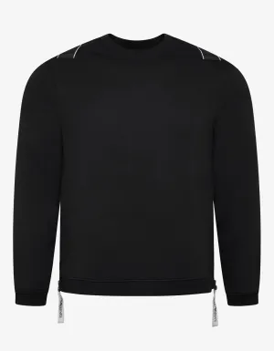 Black Logo Tape Sweatshirt