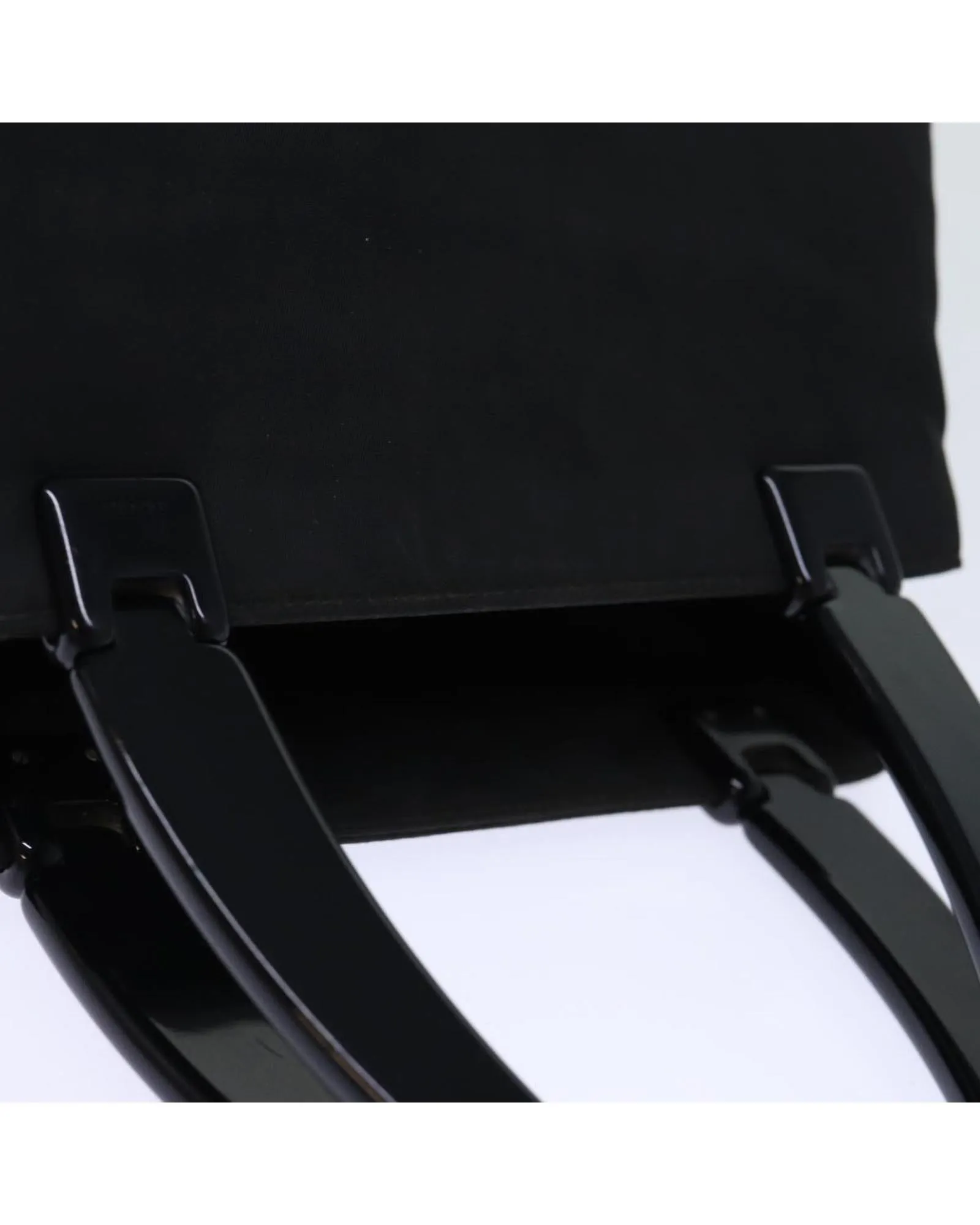 Black Nylon Hand Bag with Accessories - Italian Made