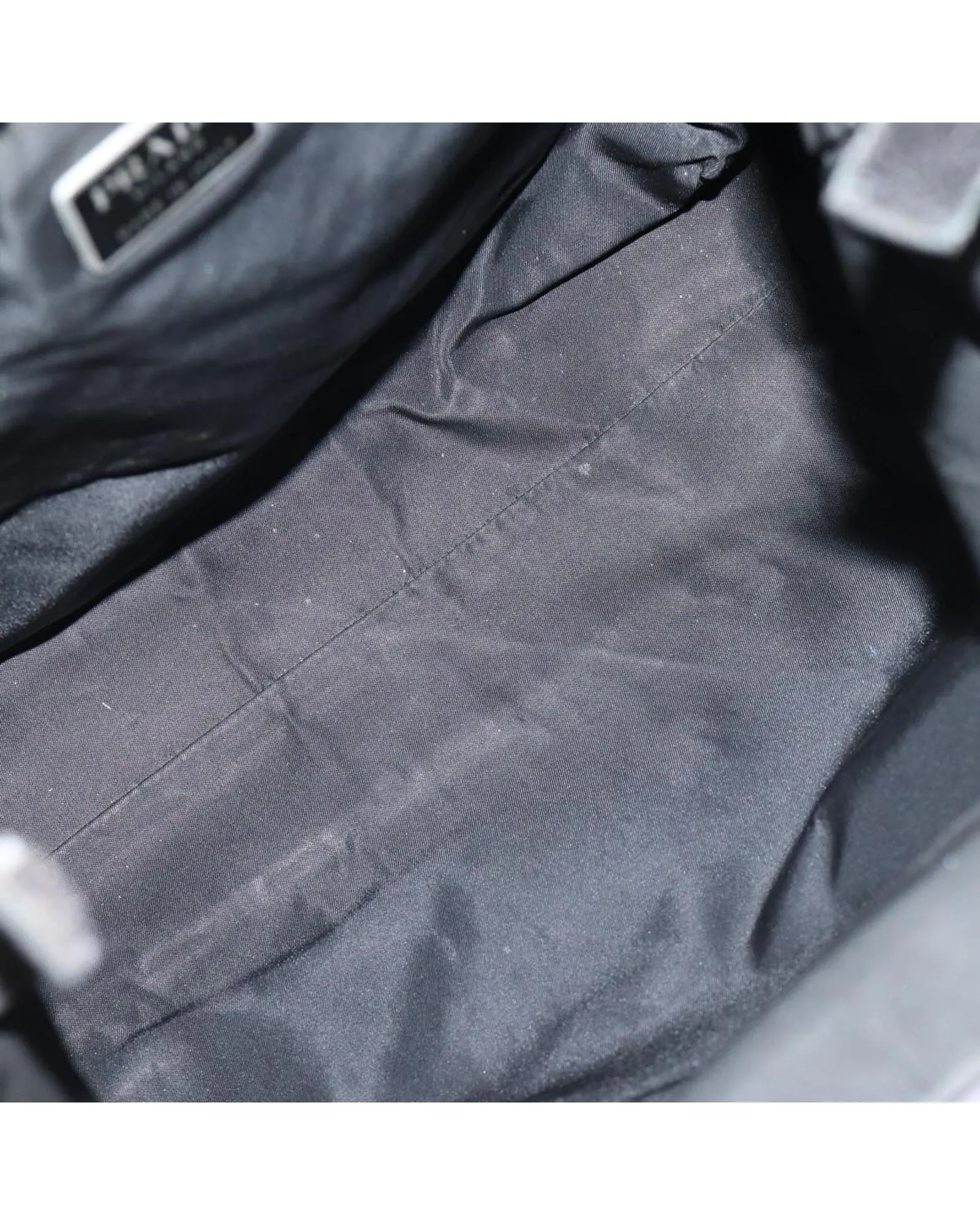 Black Nylon Hand Bag with Accessories - Italian Made