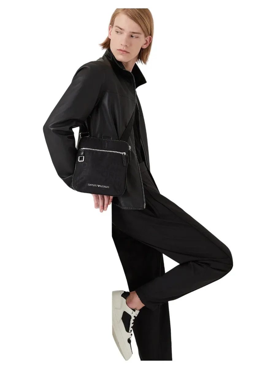 Blouson full zip in nappa di agnello semianilina