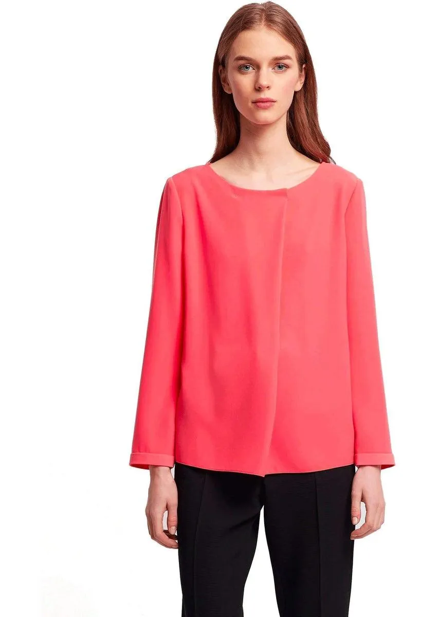 Blusa in Poly con Lembo Diagonale