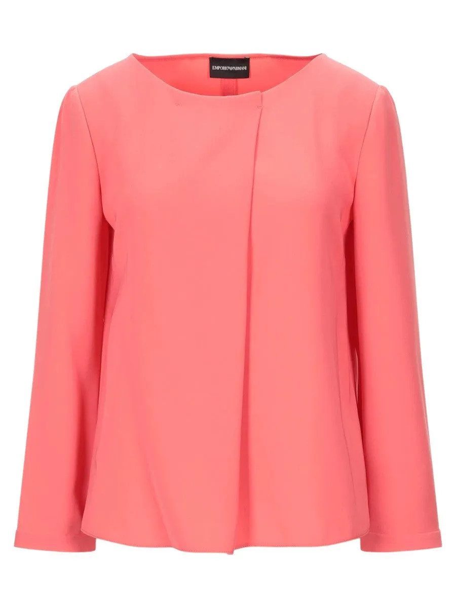 Blusa in Poly con Lembo Diagonale