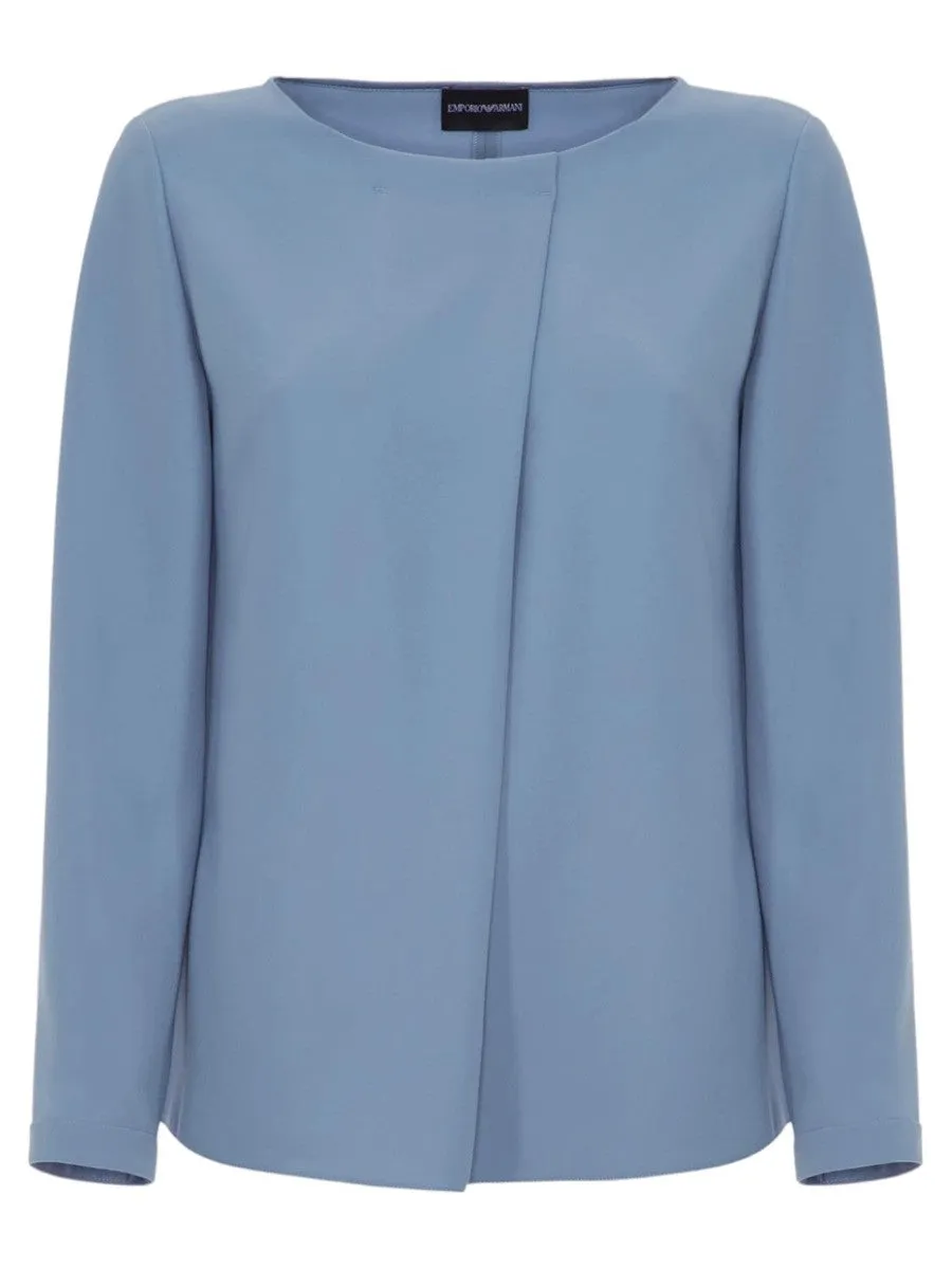 Blusa in Poly con Lembo Diagonale