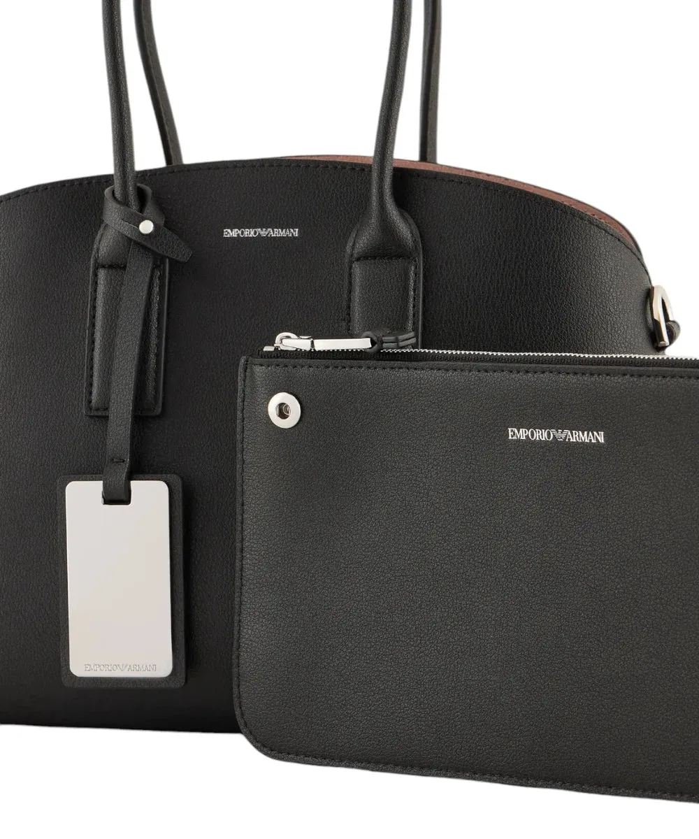 Borsa a mano media in pelle rigenerata Icon ASV