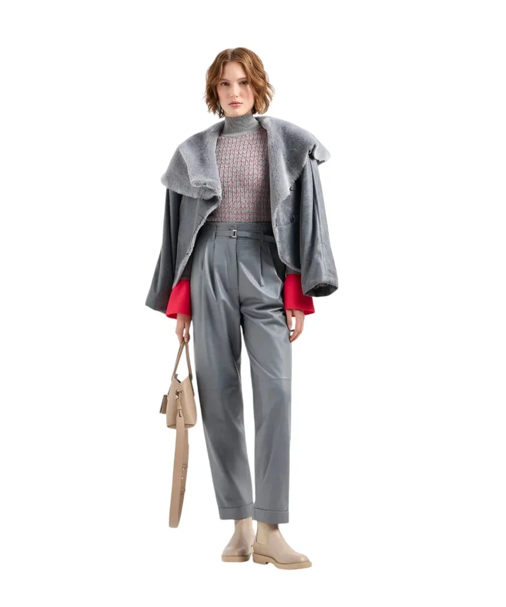 Borsa a mano media in pelle rigenerata Icon ASV