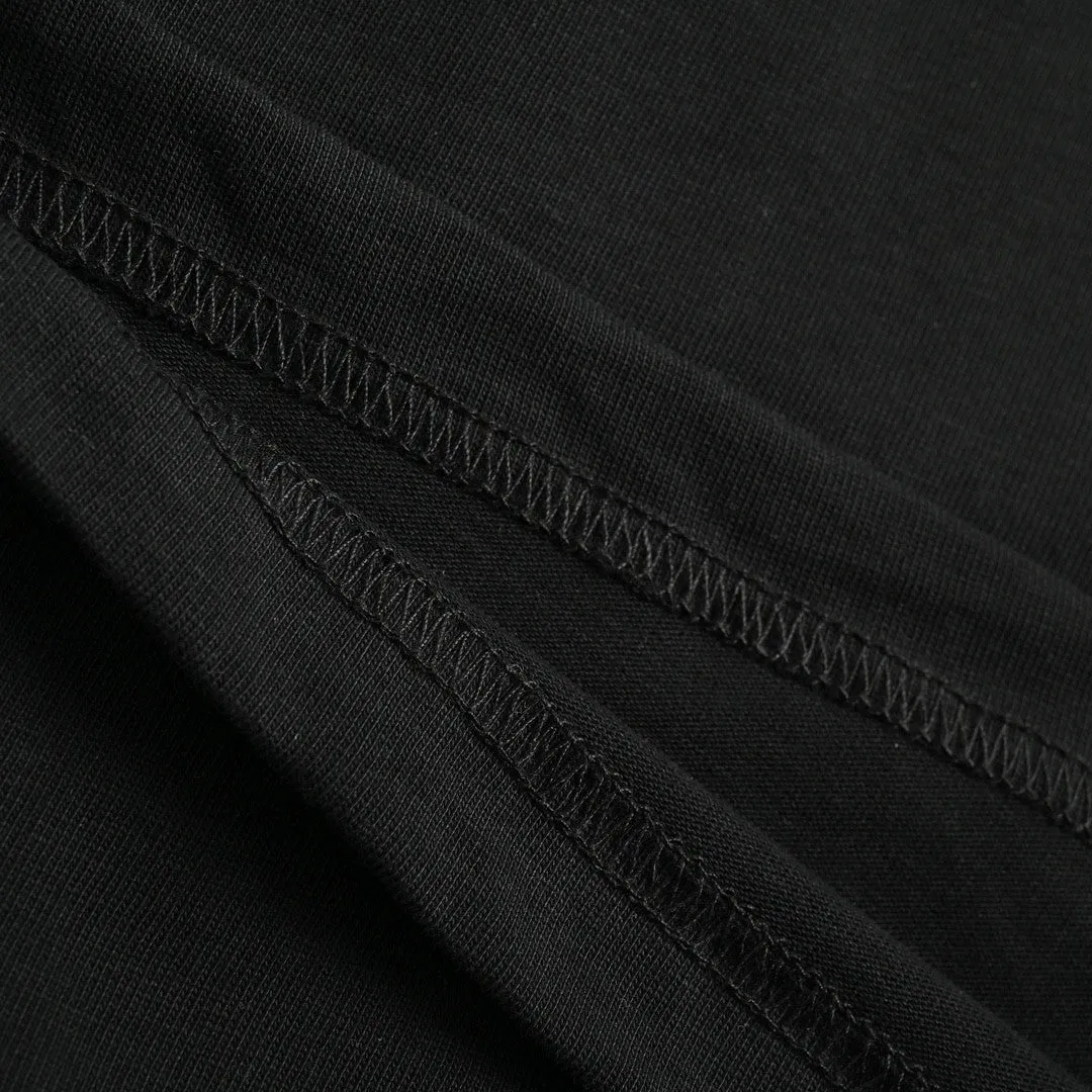 Burberry Check Collar Black T-Shirt