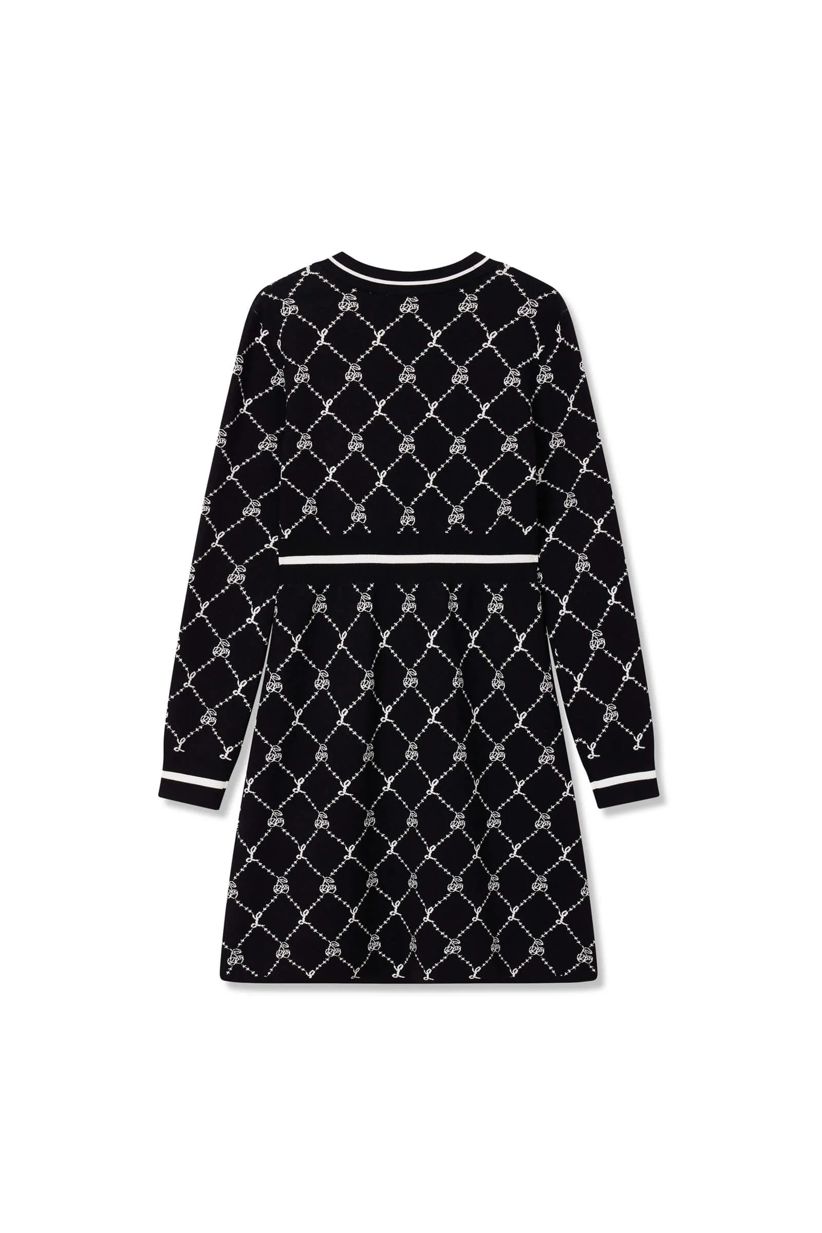 Cherry Blossom Jacquard Dress