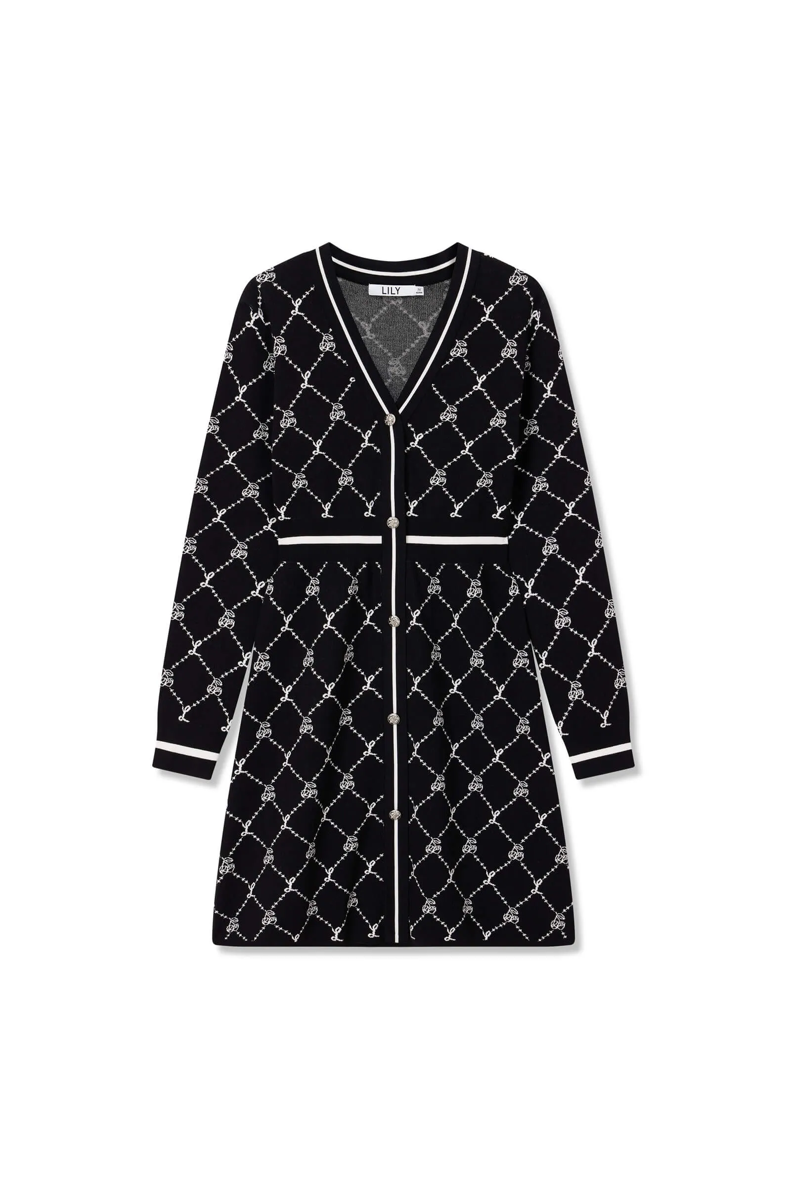 Cherry Blossom Jacquard Dress