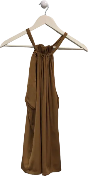 Choklate Brown Satin Dress One size