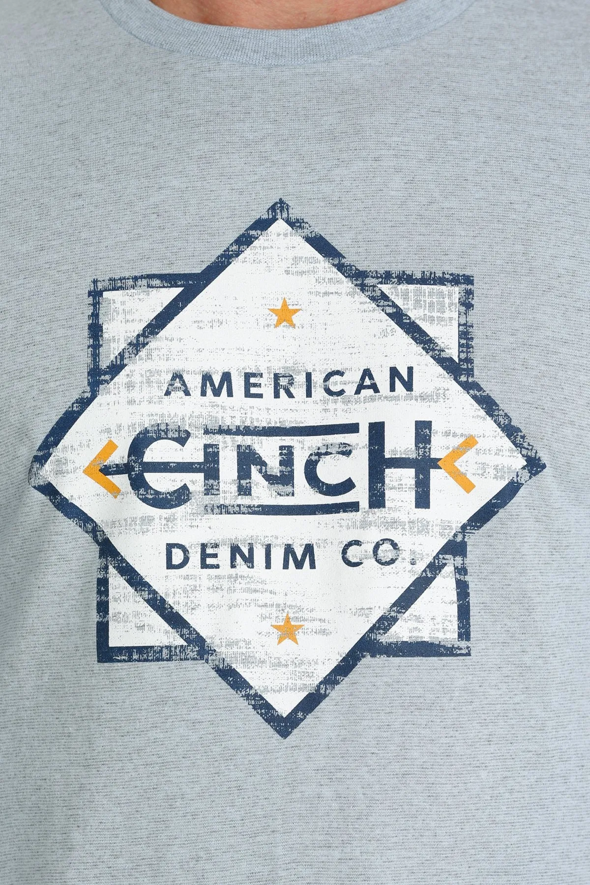Cinch Men's American Cinch Denim Co. T-Shirt in Light Blue