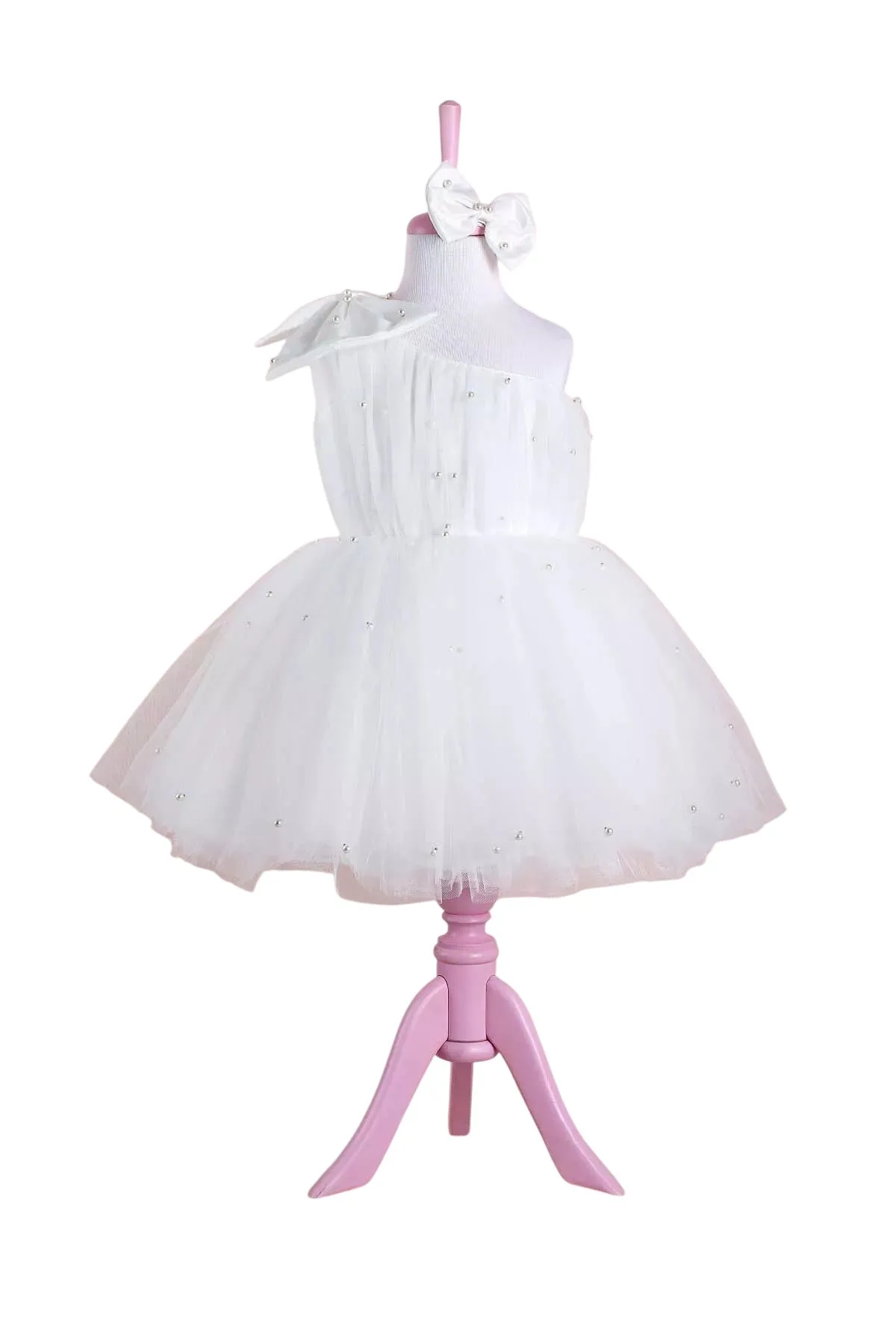 Cindy White Party Dress