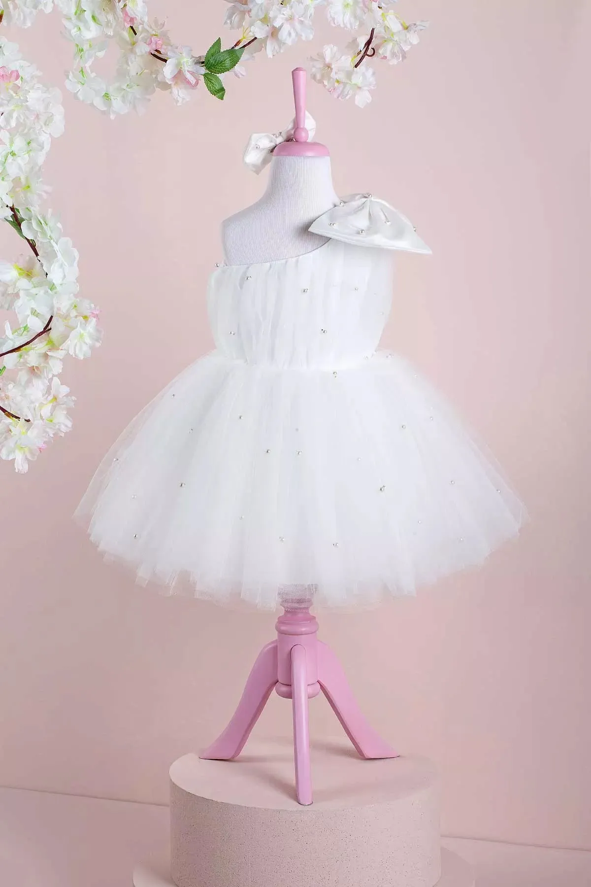 Cindy White Party Dress
