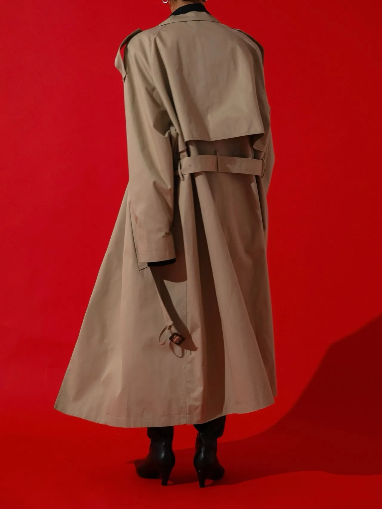 CLASSIC OVERSIZED VINTAGE TRENCH COAT