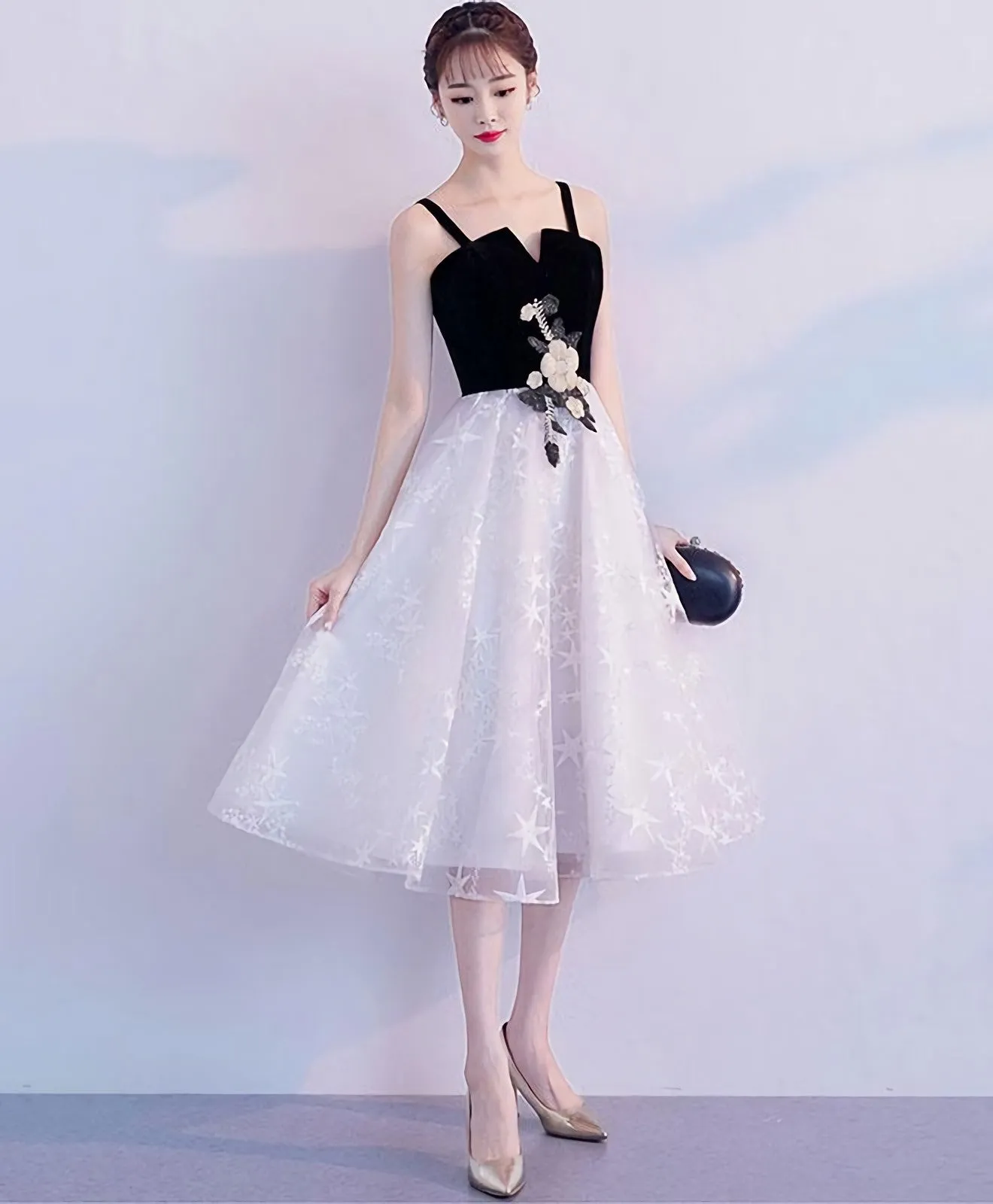 Cute Tulle Lace Short Prom Dress Tulle Homecoming Dress