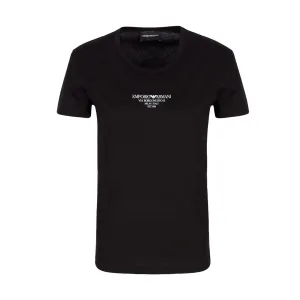 EMPORIO ARMANI Mercerised Jersey T-Shirt With Borgonuovo XI logo