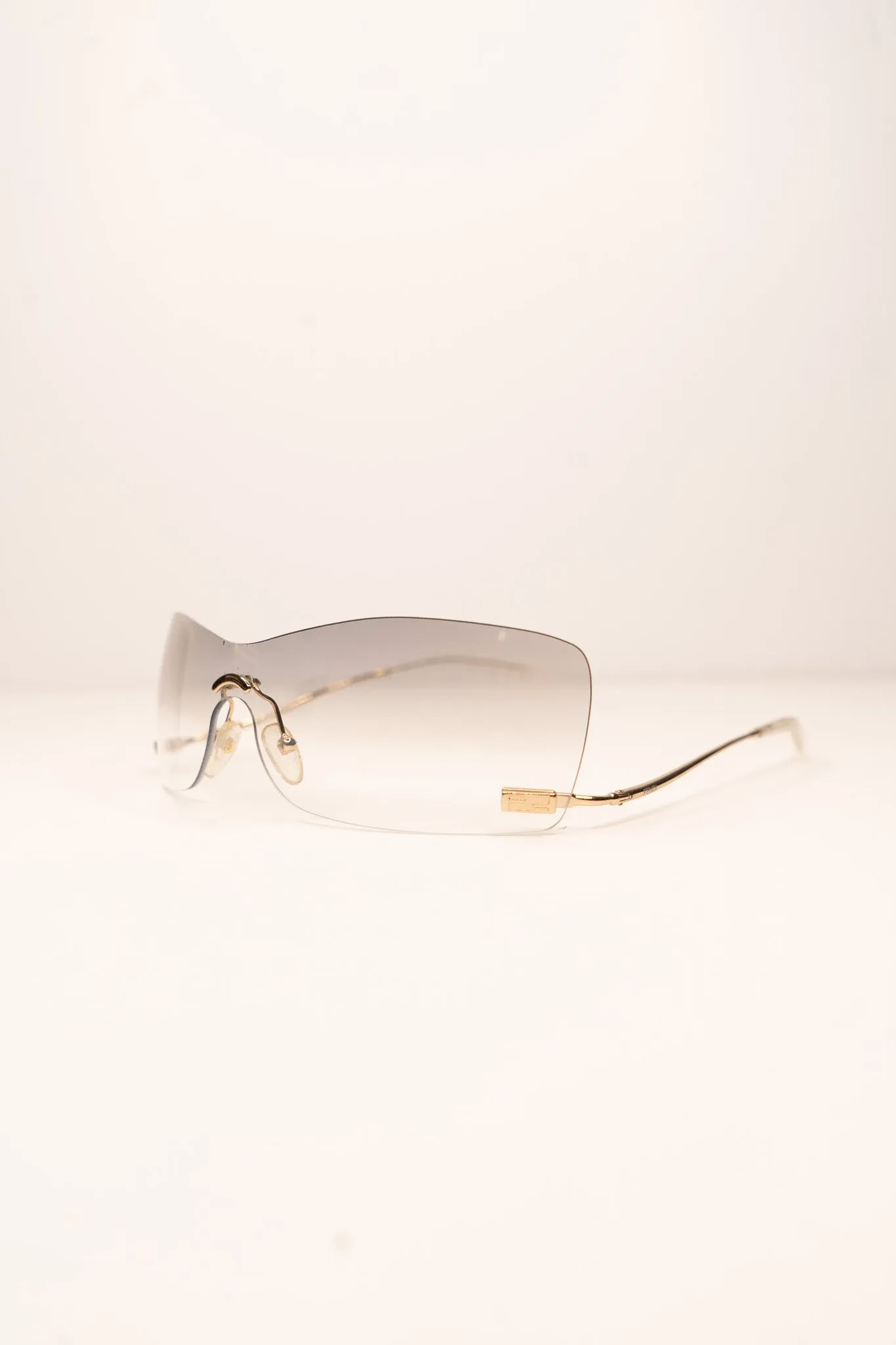 Fendi Transparent Golden Glasses