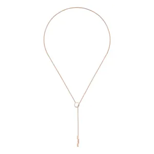 GC Link to Love 18ct Rose Gold Lariat Necklace