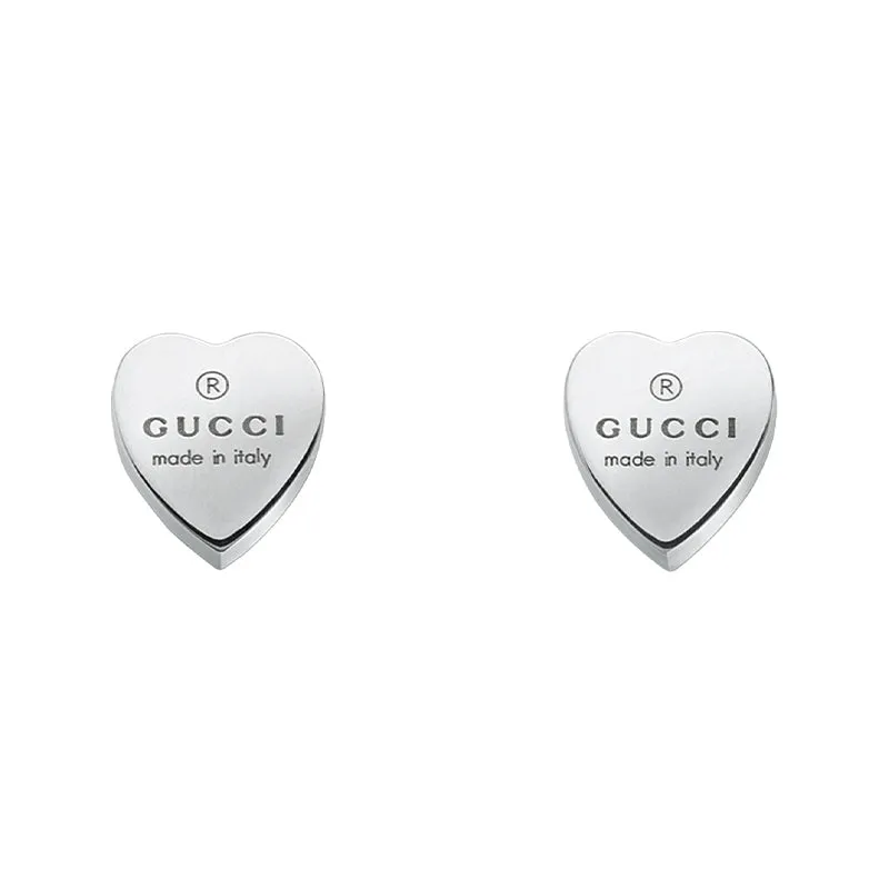 GC Trademark Sterling Silver Heart Earrings