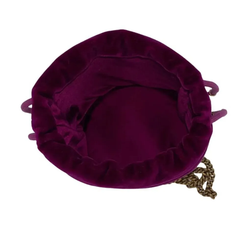 Gucci Marmont Matelass Velvet Bucket Bag