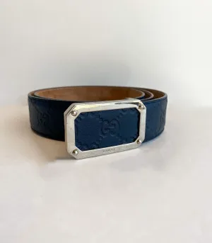 Gucci Navy Belt