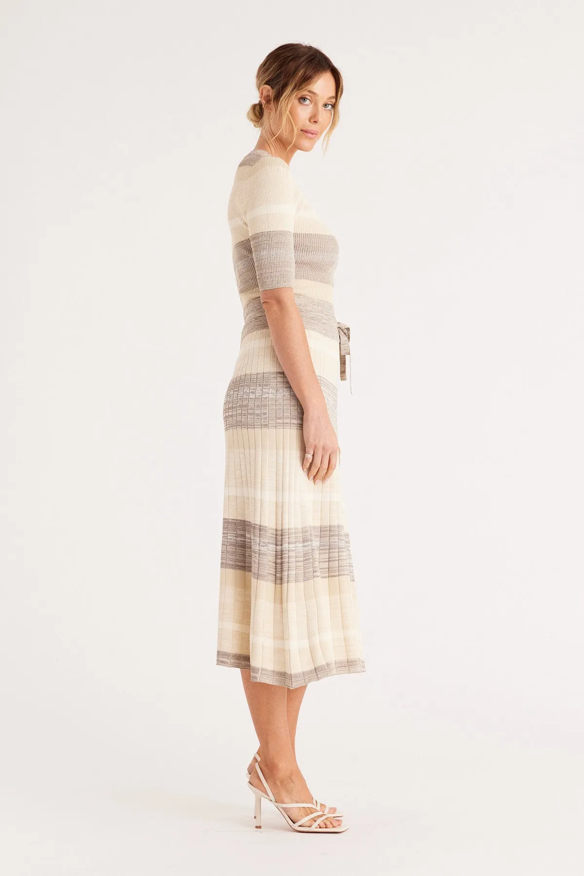 Hailey Co-ord Tee - Salt and Pepper