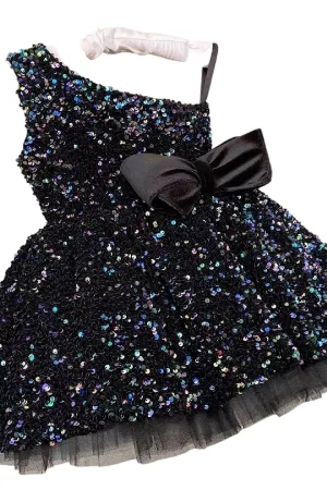 Isabella Black Party Dress - Sleeveless