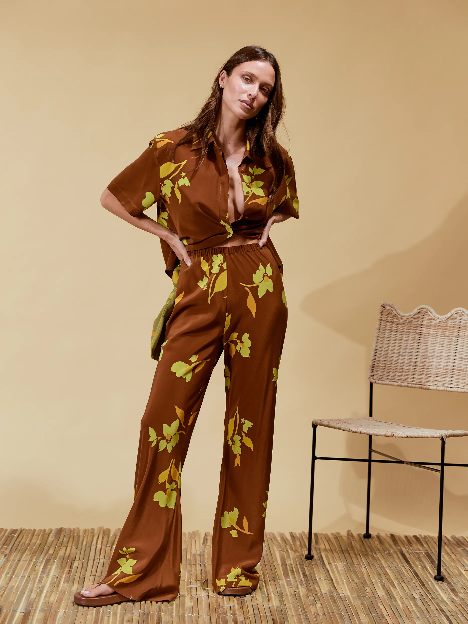 Isla Shirt | Tulp Carob Silk