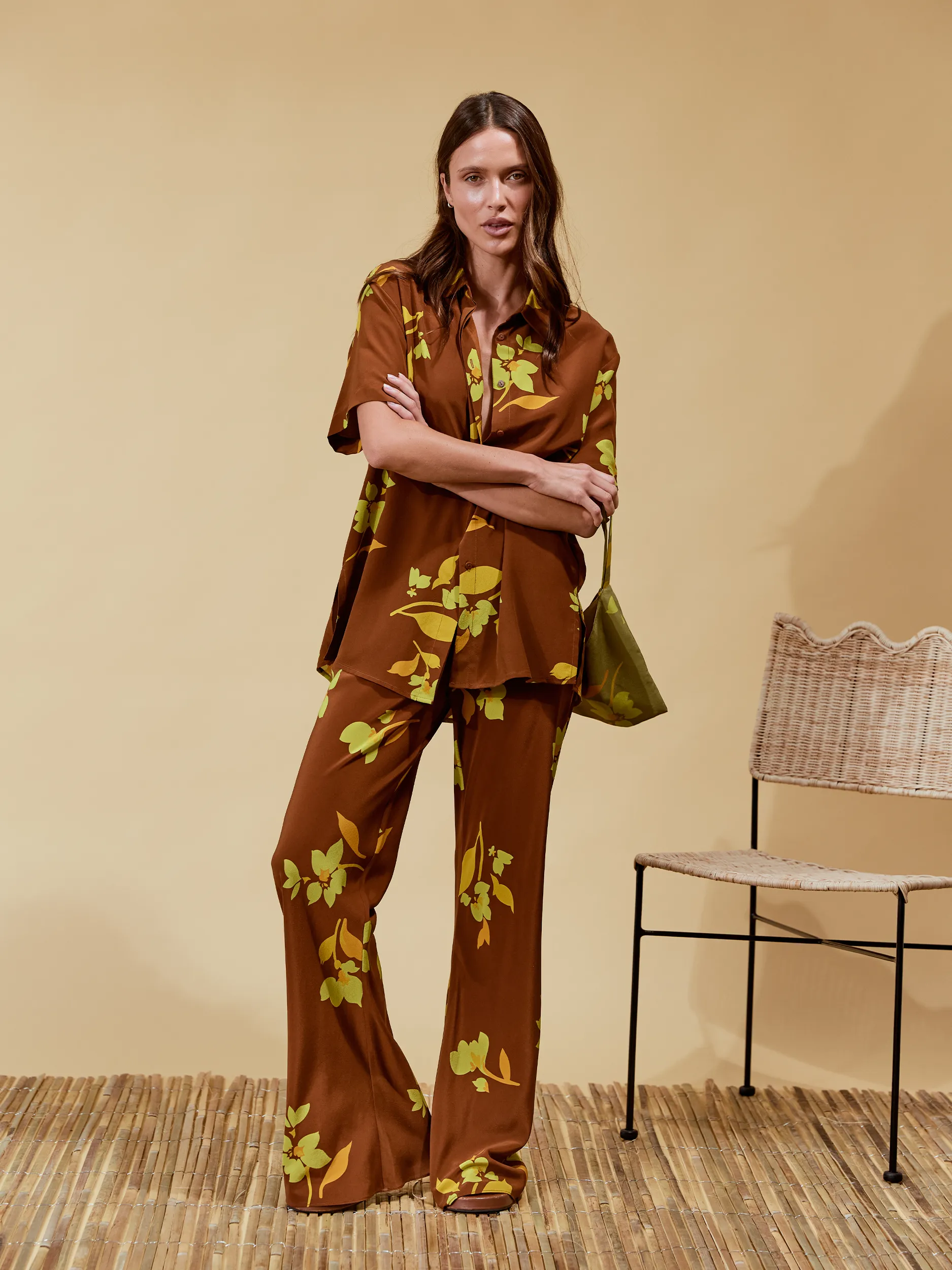 Isla Shirt | Tulp Carob Silk