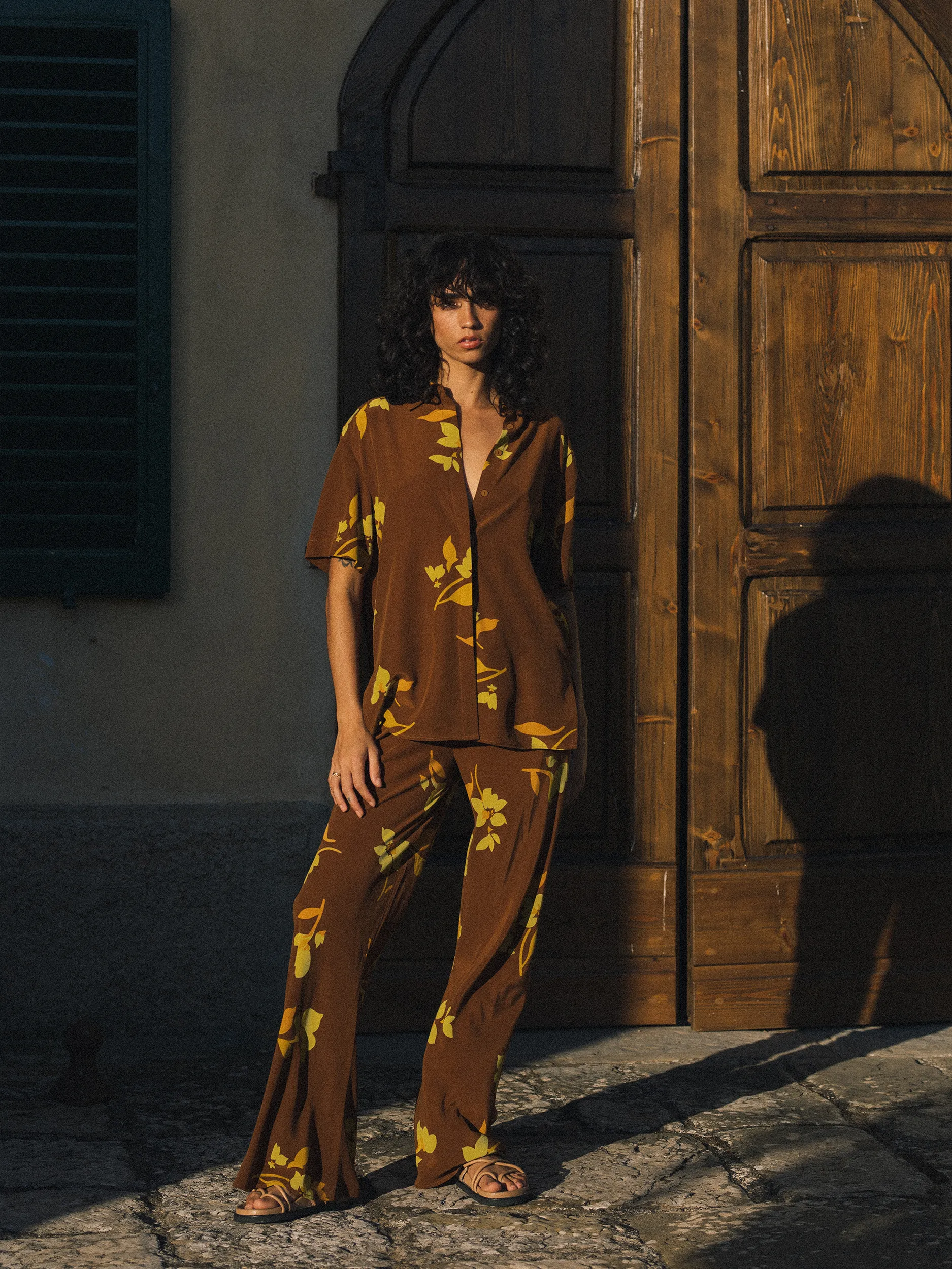 Isla Shirt | Tulp Carob Silk