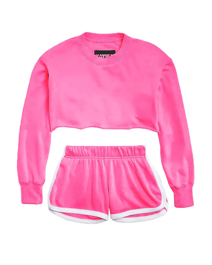 JUNIOR KIMMIE SHORTS & JAN CROP SWEATSHIRT SET - FINAL SALE