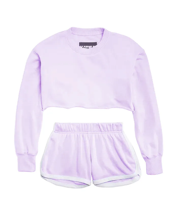 JUNIOR KIMMIE SHORTS & JAN CROP SWEATSHIRT SET - FINAL SALE