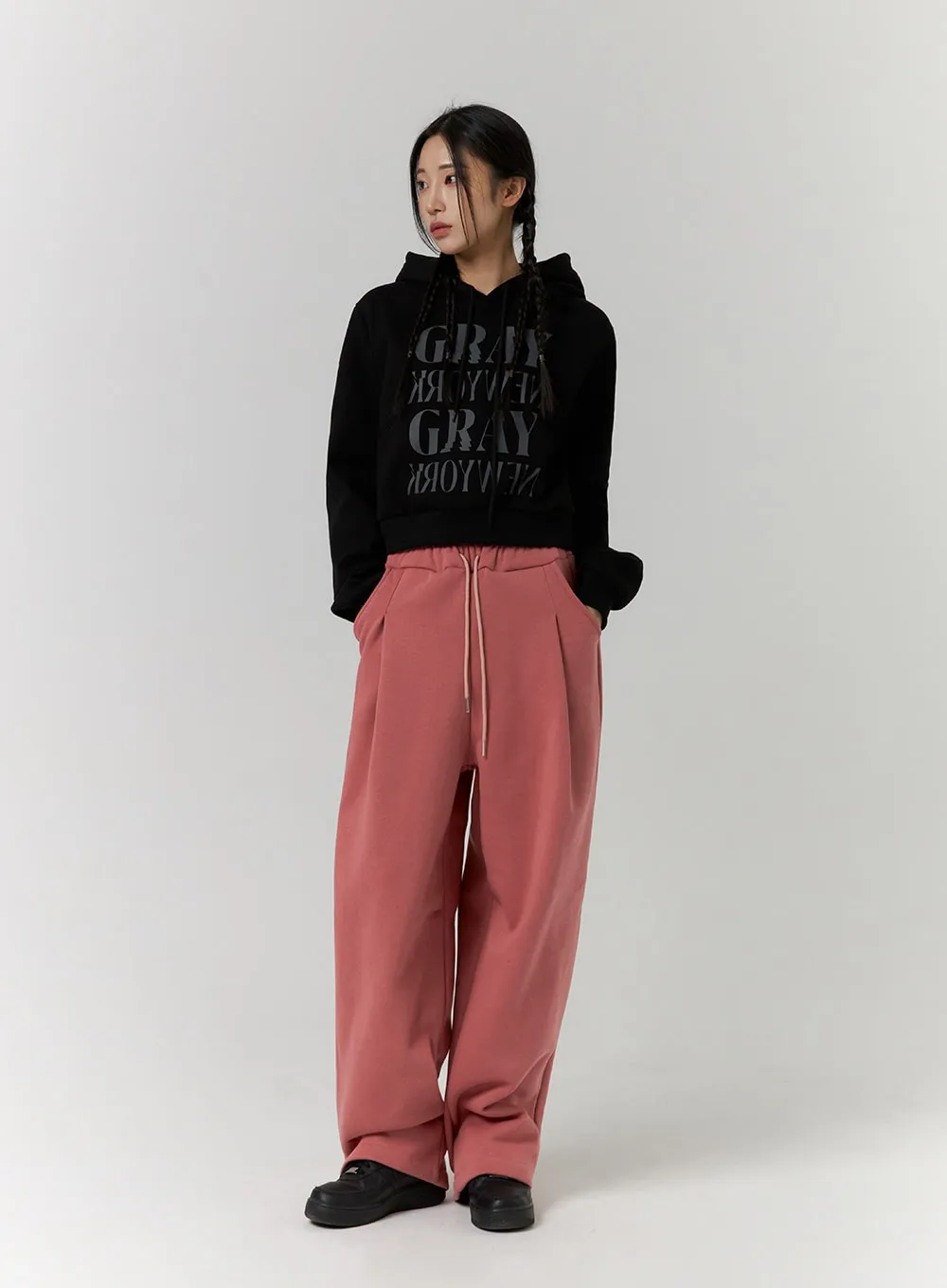 Lettering Sweat Hoodie CD312