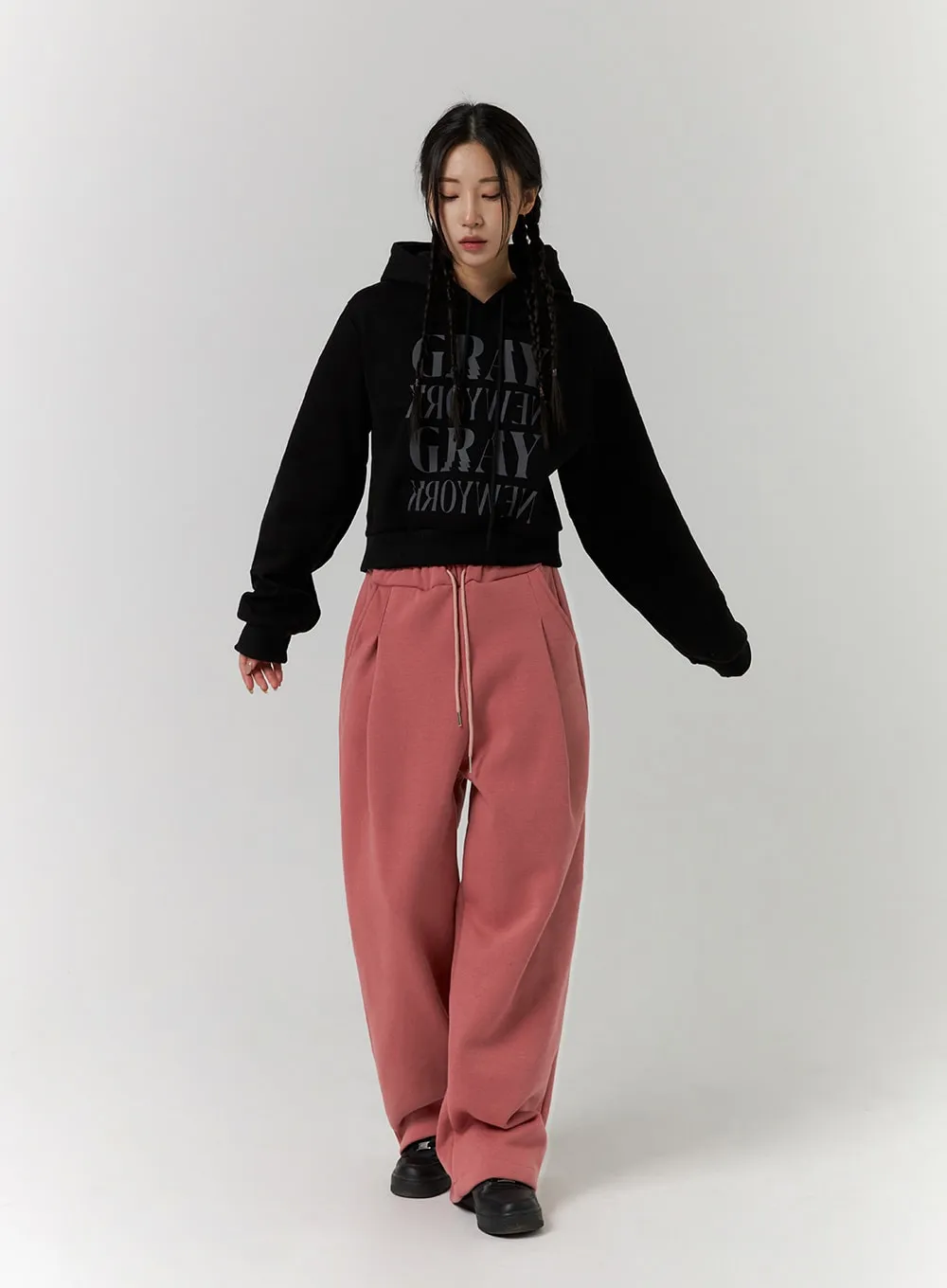 Lettering Sweat Hoodie CD312