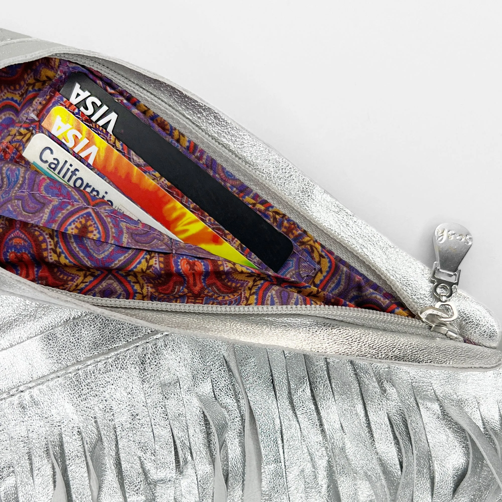 (LIVE) Sterling Leather Fringe Sash Bag