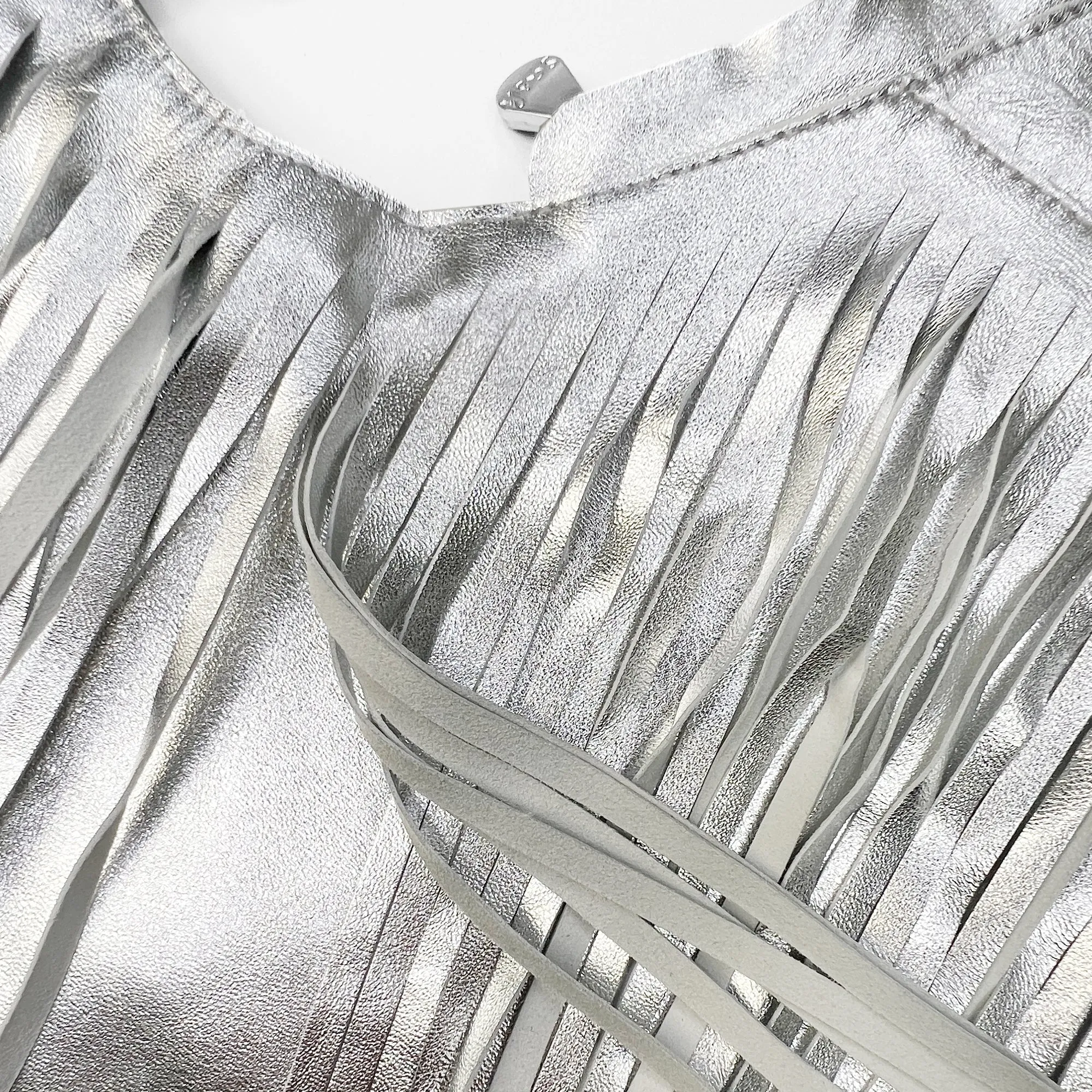 (LIVE) Sterling Leather Fringe Sash Bag