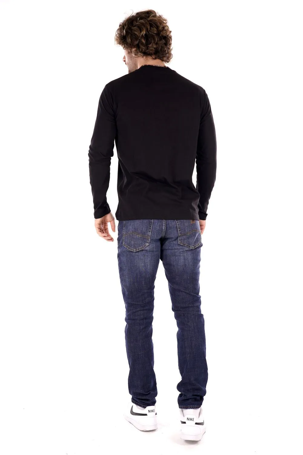 Long-shirt ARMANI EXCHANGE da Uomo - nero 8NZTPLZJH4Z1200 NERO