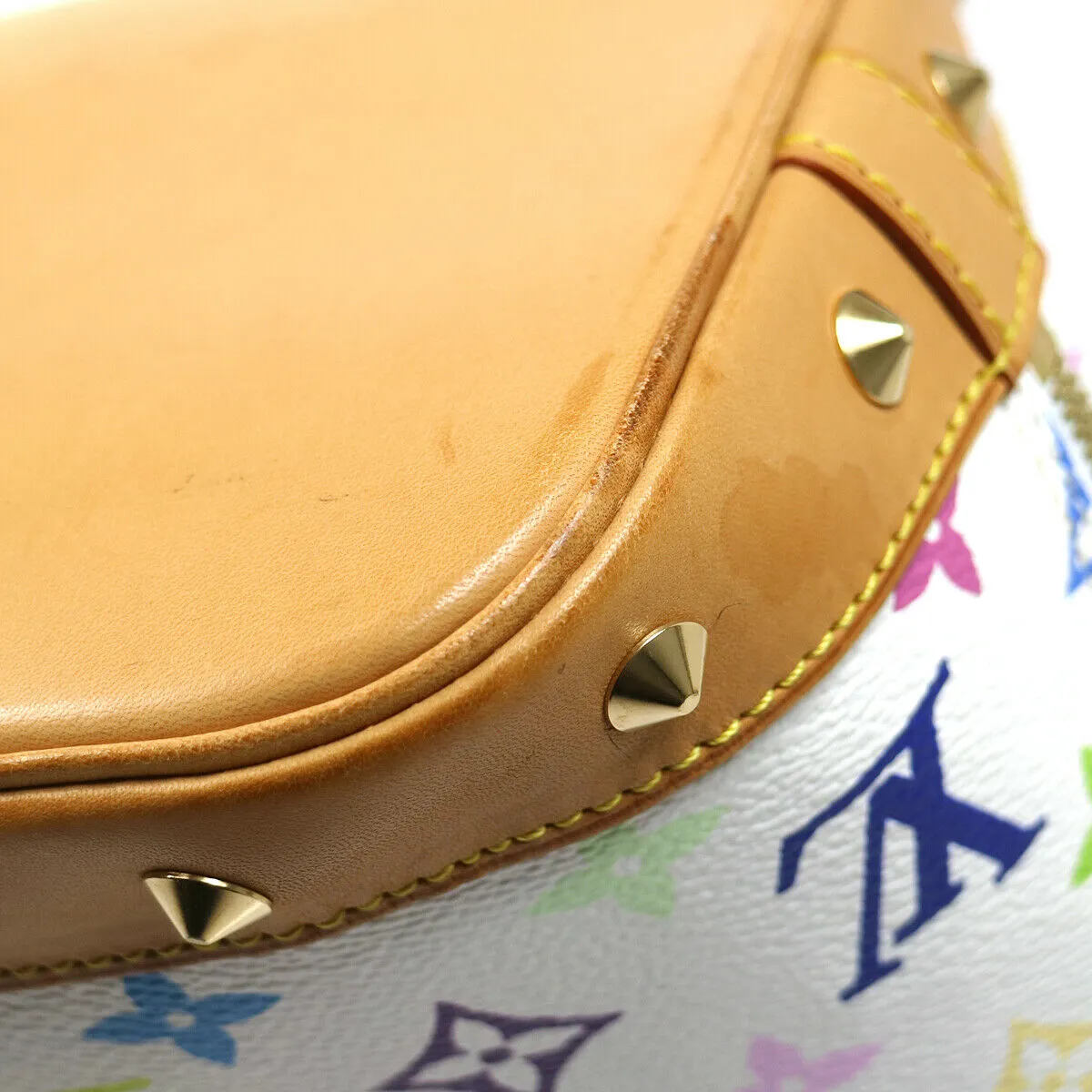 LOUIS VUITTON ALMA HAND BAG PURSE MONOGRAM MULTI-COLOR M92647 FL0093 32371