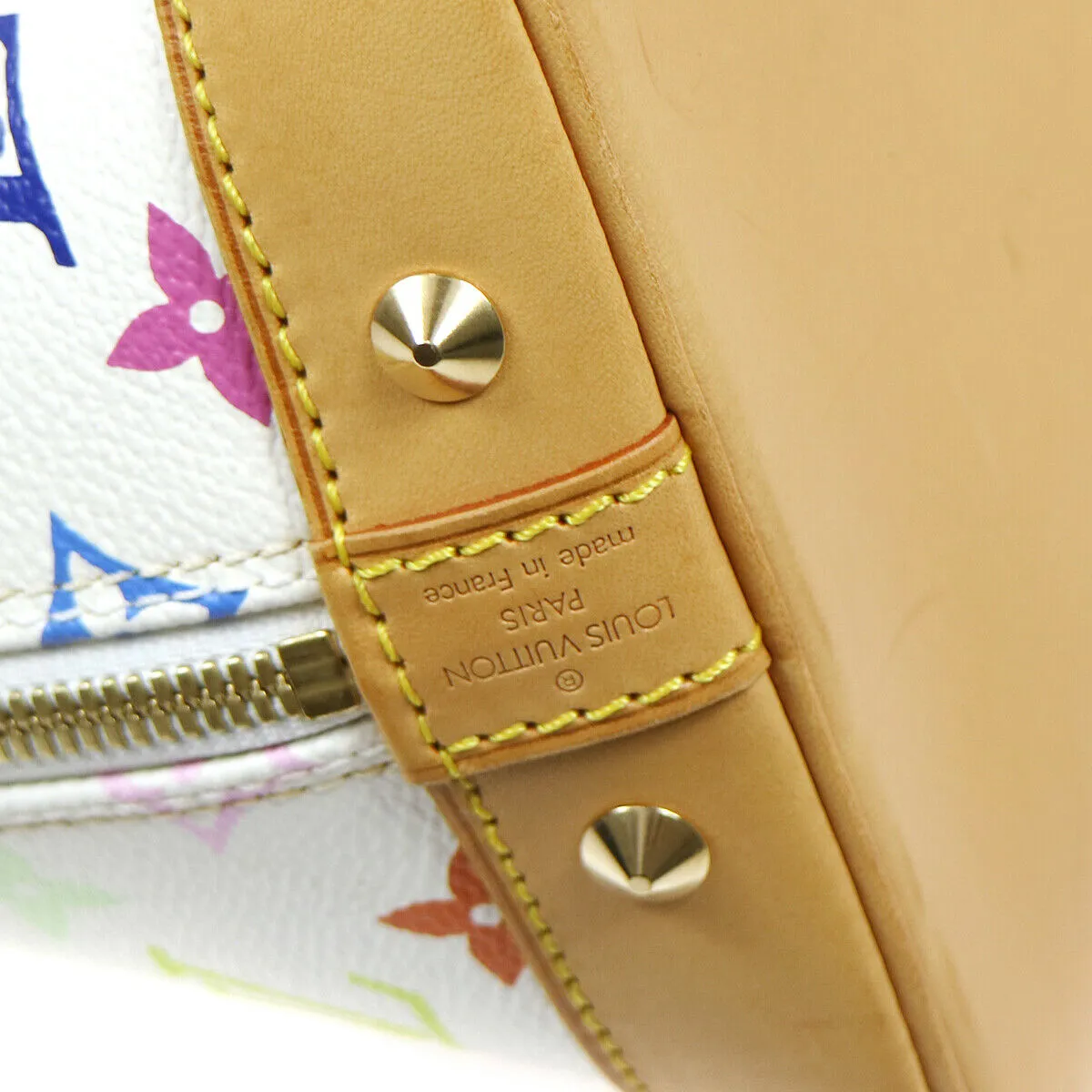 LOUIS VUITTON ALMA HAND BAG PURSE MONOGRAM MULTI-COLOR M92647 FL0093 32371