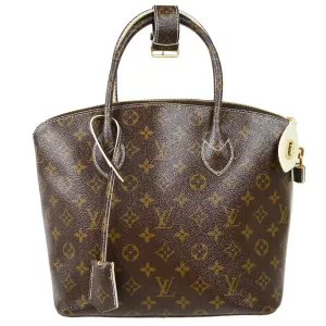 LOUIS VUITTON LOCKIT HAND TOTE BAG SHINY MONOGRAM M40597 61205