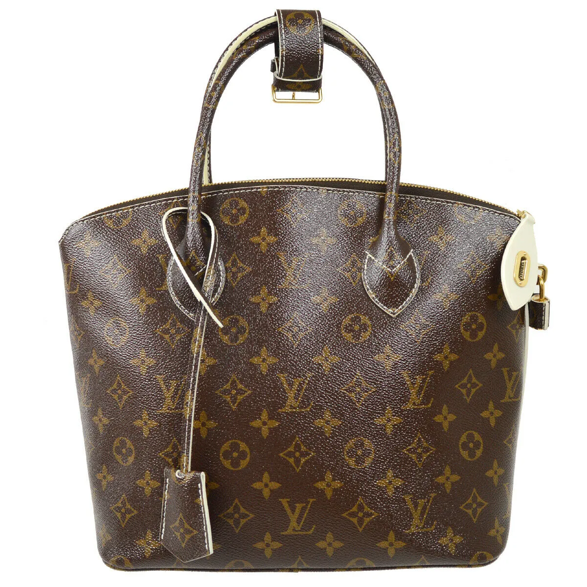 LOUIS VUITTON LOCKIT HAND TOTE BAG SHINY MONOGRAM M40597 61205