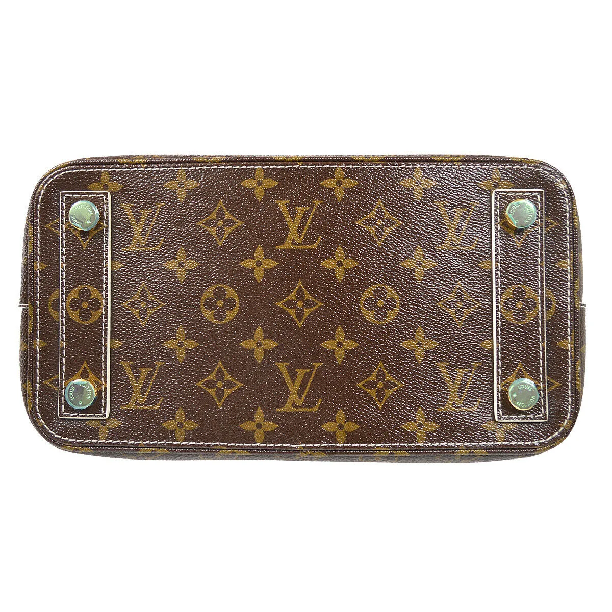 LOUIS VUITTON LOCKIT HAND TOTE BAG SHINY MONOGRAM M40597 61205