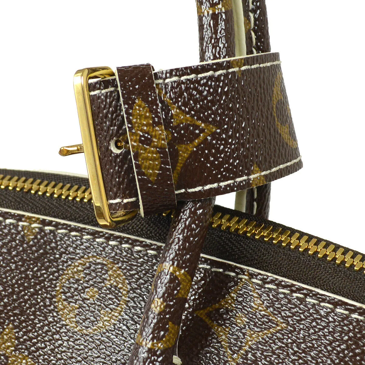 LOUIS VUITTON LOCKIT HAND TOTE BAG SHINY MONOGRAM M40597 61205