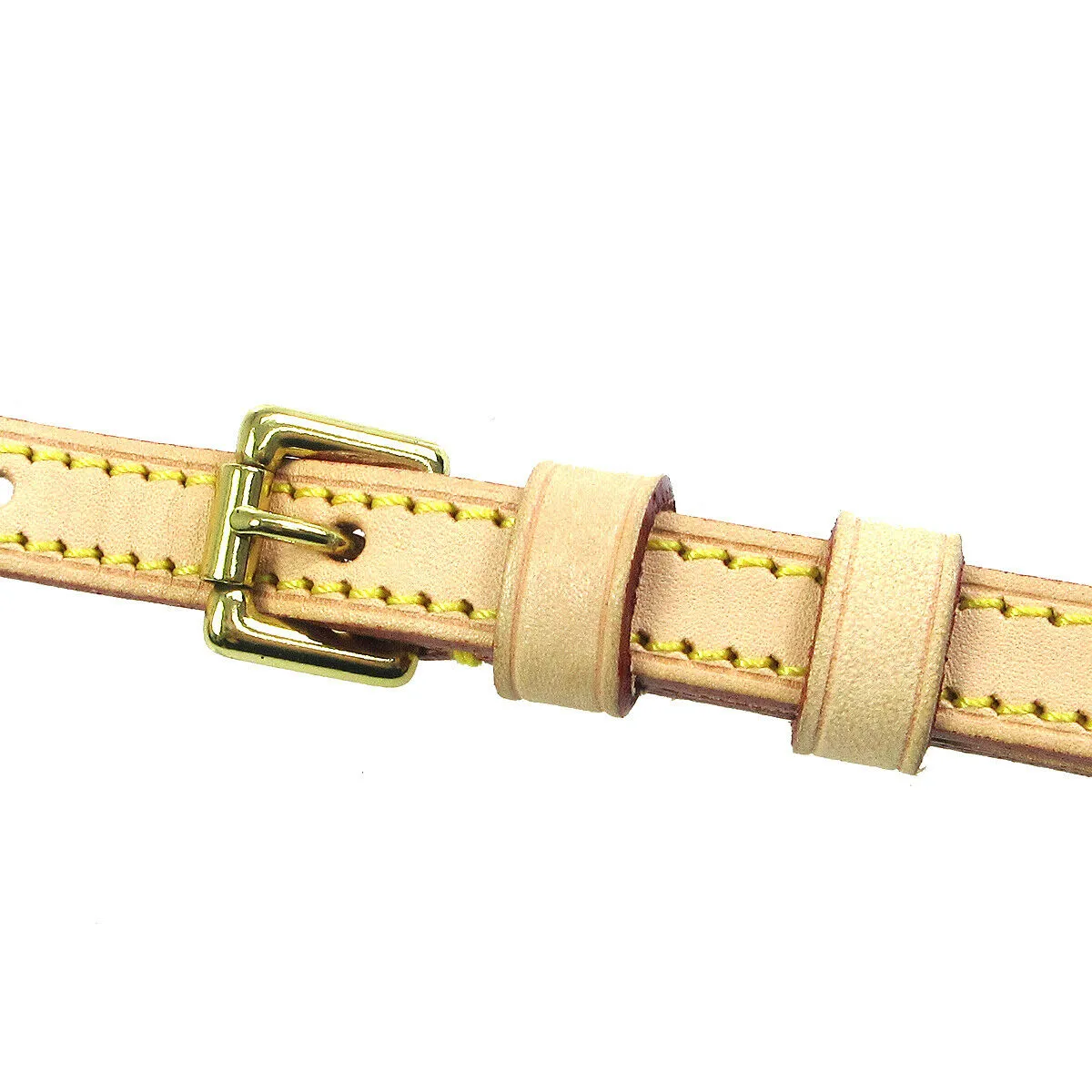 LOUIS VUITTON Logos Shoulder Strap Beige Leather Handbag Accessories 31761