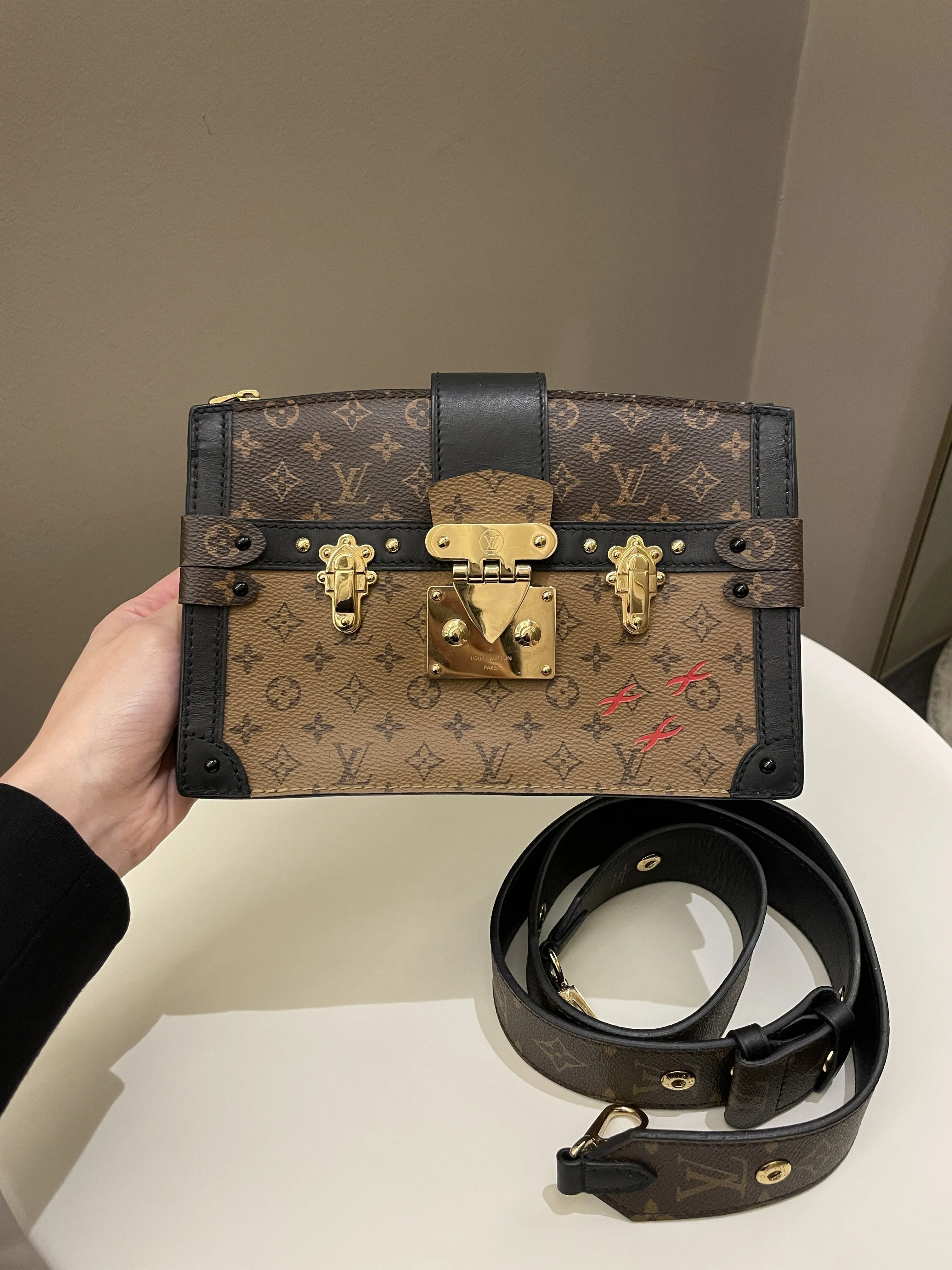 Louis Vuitton Pochette Trunk Clutch Monogram