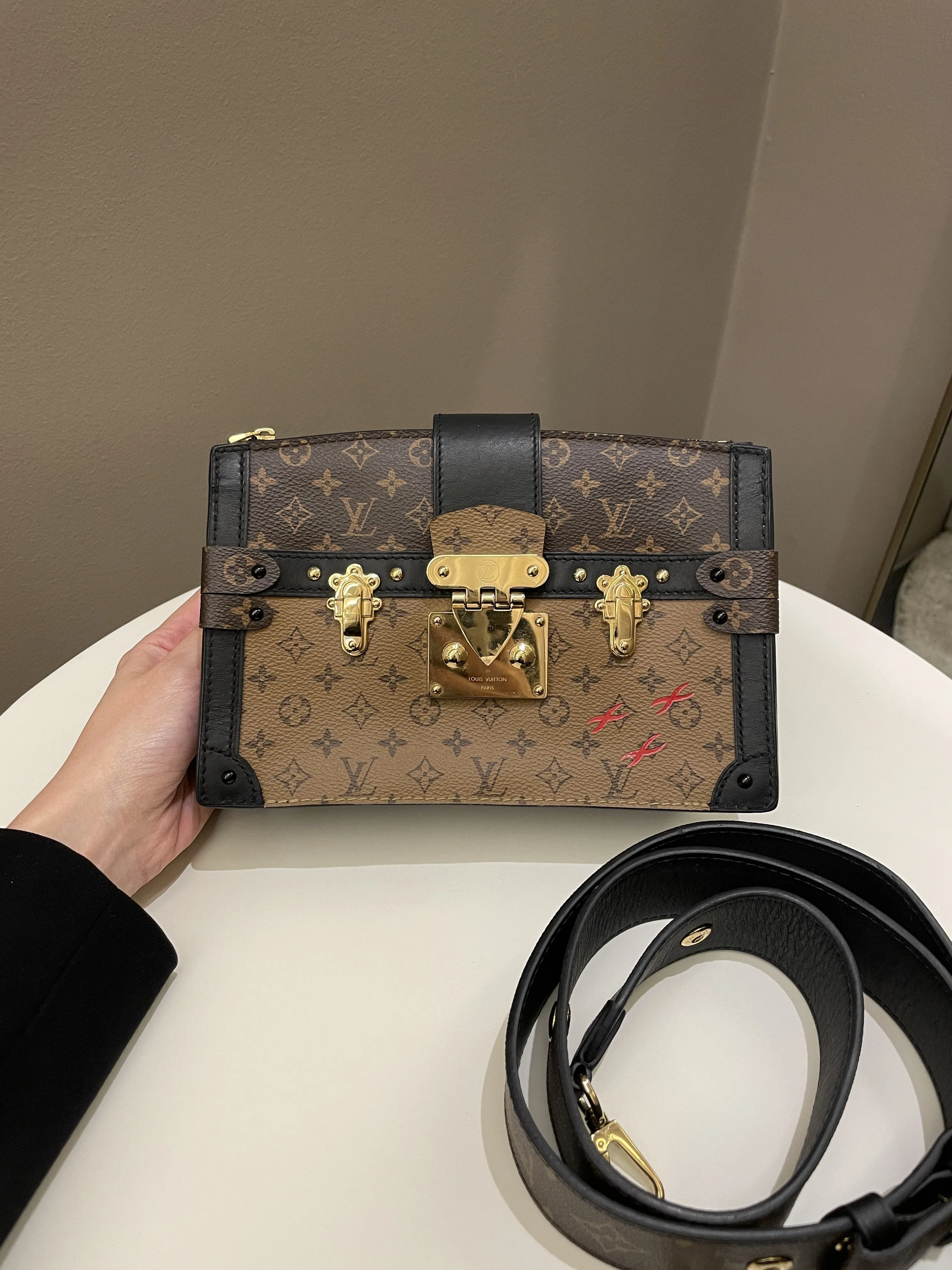 Louis Vuitton Pochette Trunk Clutch Monogram